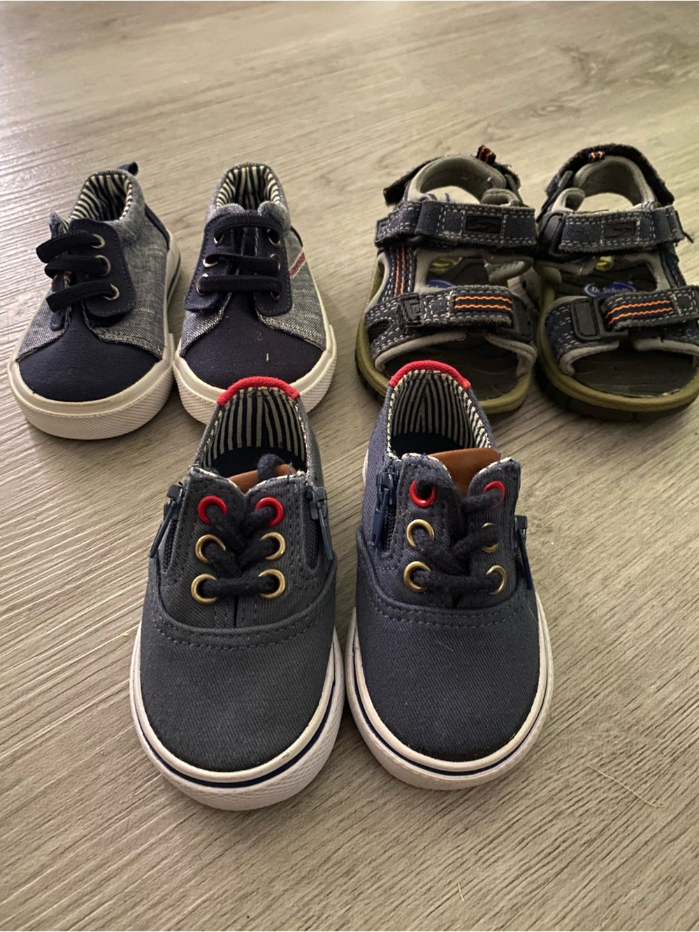 Lot of 3 pair of toddler size 3 shoes
